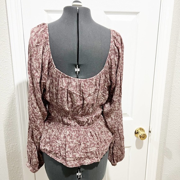 Final Touch Floral Peasant Top Large - Picture 6 of 9